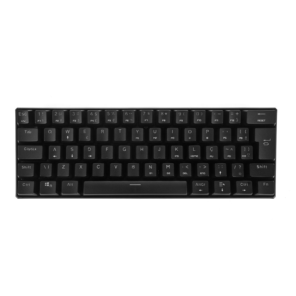 Motospeed CK61 - Preto, Switch Blue - ABNT2 - RGB (Miniatura 1)